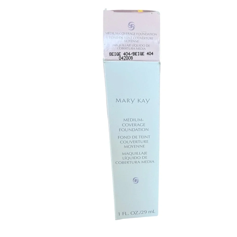 Mary‎ Kay Medium-Coverage Foundation Beige 404 Liquid Makeup 1 fl oz New in Box